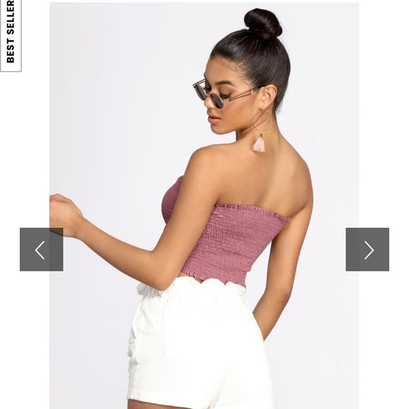 Mauve Crop Top - Picture 4 of 4